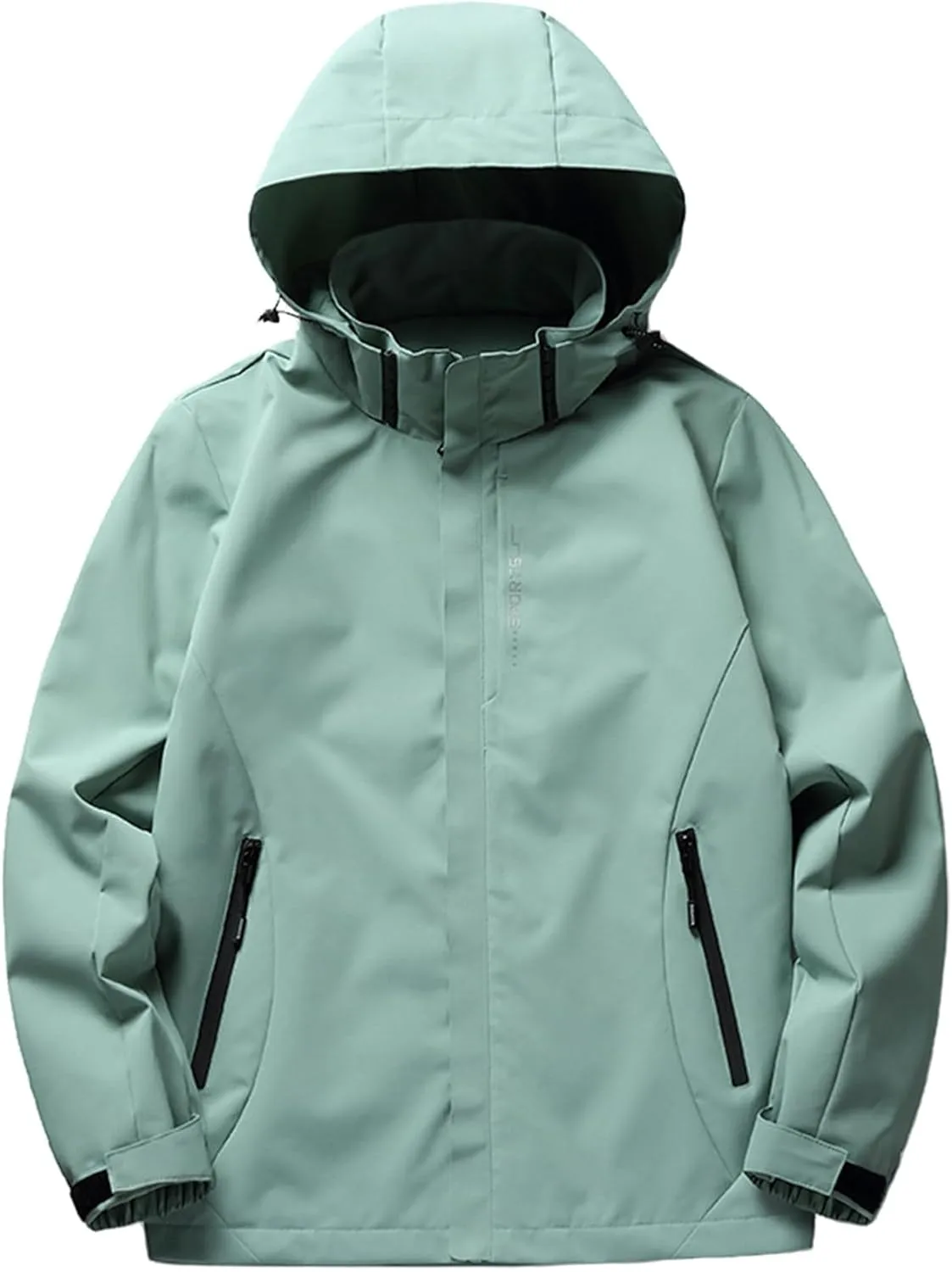 Women's Raincoat Lightweight Waterproof Outdoor Jacket Removable Hooded Active Cycling Bike Windbreaker Jackets