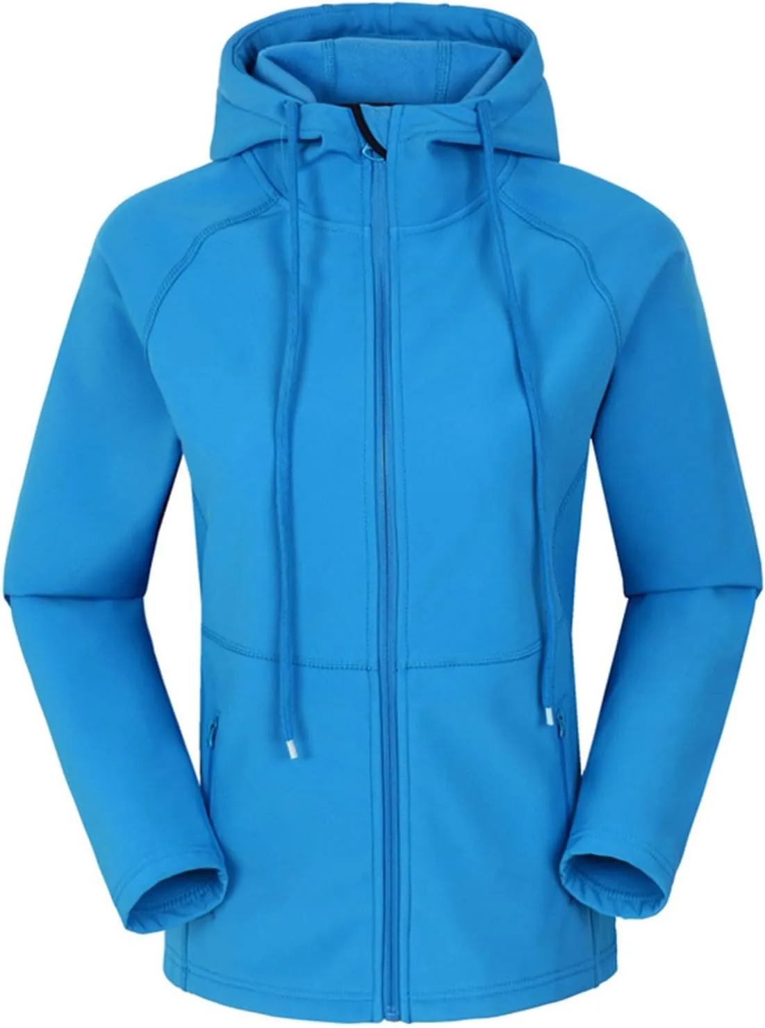 Womens Raincoat Windbreaker Waterproof Lightweight Hooded Rain Jackets Fashion Solid Color Hiking Travel Zipper Tops