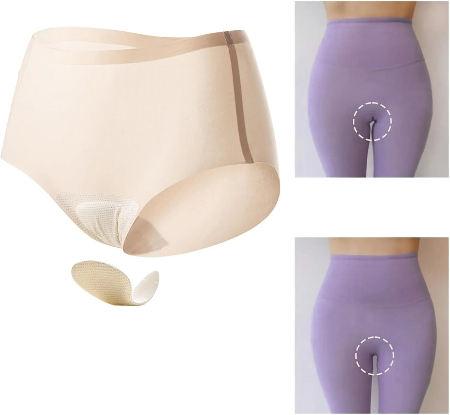 Womens Seamless Underwear High Waisted No Show Invisible Panties Full Coverage Breathable Briefs Invisible Panties