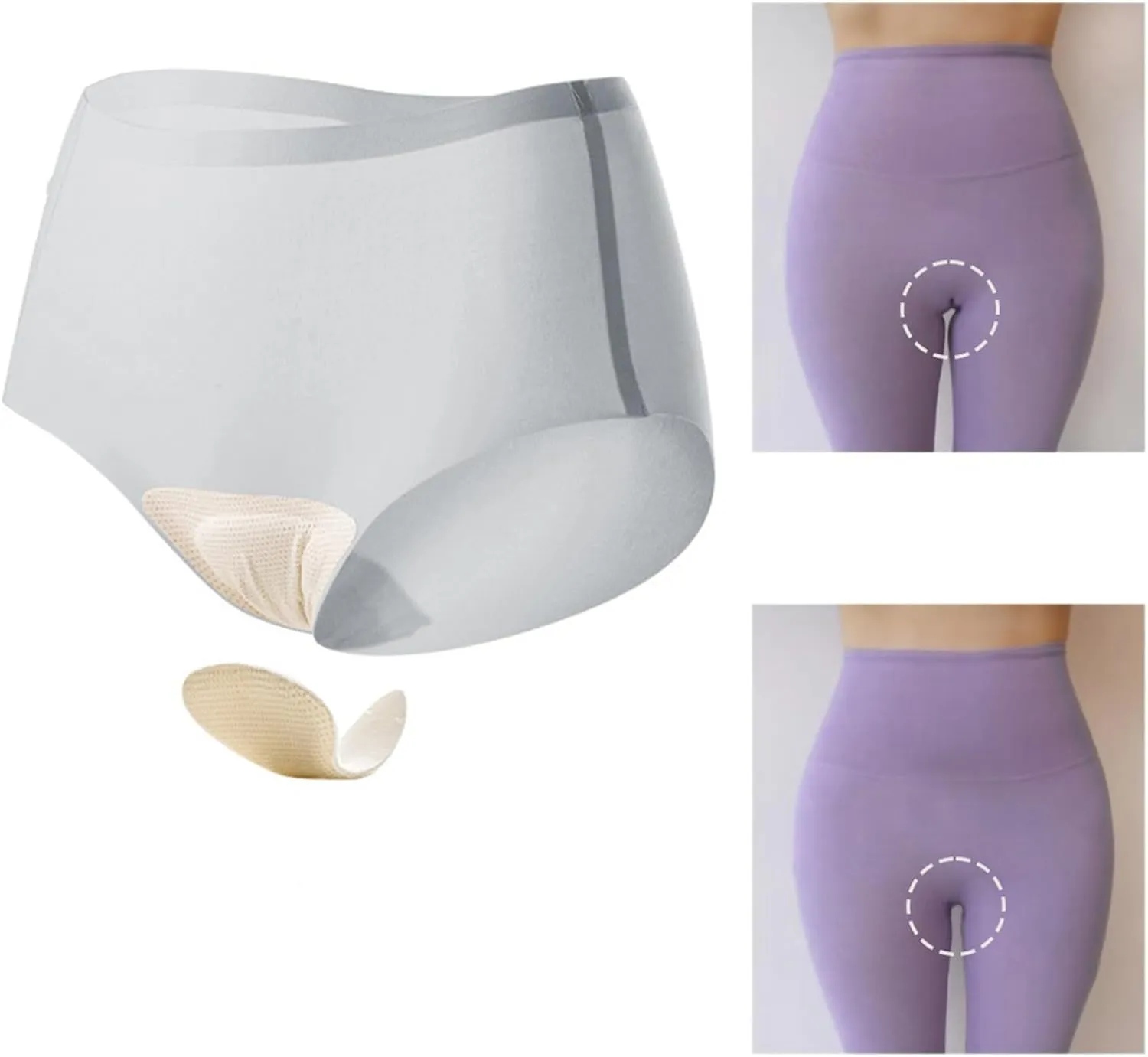 Womens Seamless Underwear High Waisted No Show Invisible Panties Full Coverage Breathable Briefs Invisible Panties