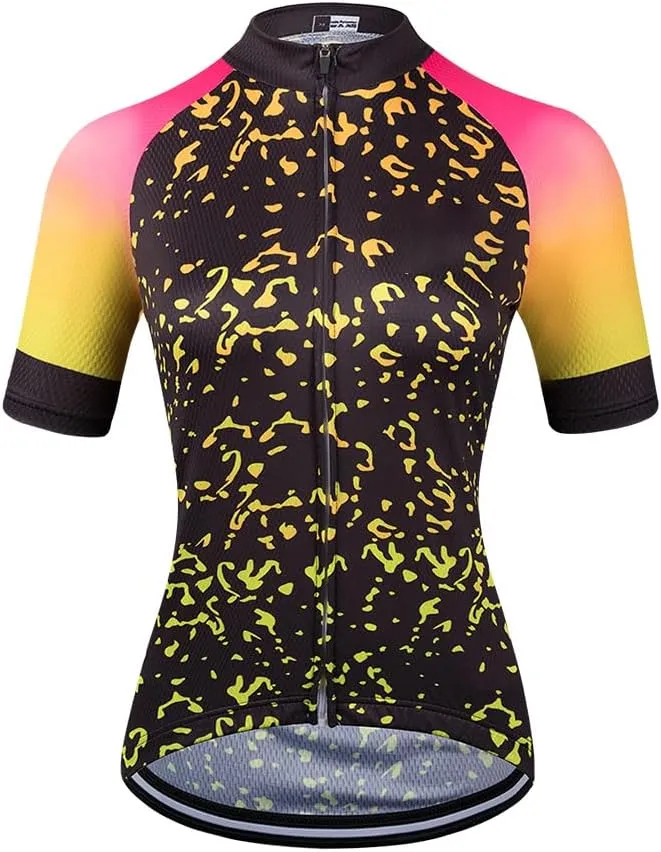 Women's Short Sleeve Cycling Jersey Jacket Cycling Shirt Quick Dry Breathable Mountain Clothing Bike Top