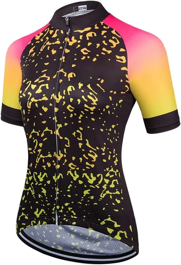 Women's Short Sleeve Cycling Jersey Jacket Cycling Shirt Quick Dry Breathable Mountain Clothing Bike Top