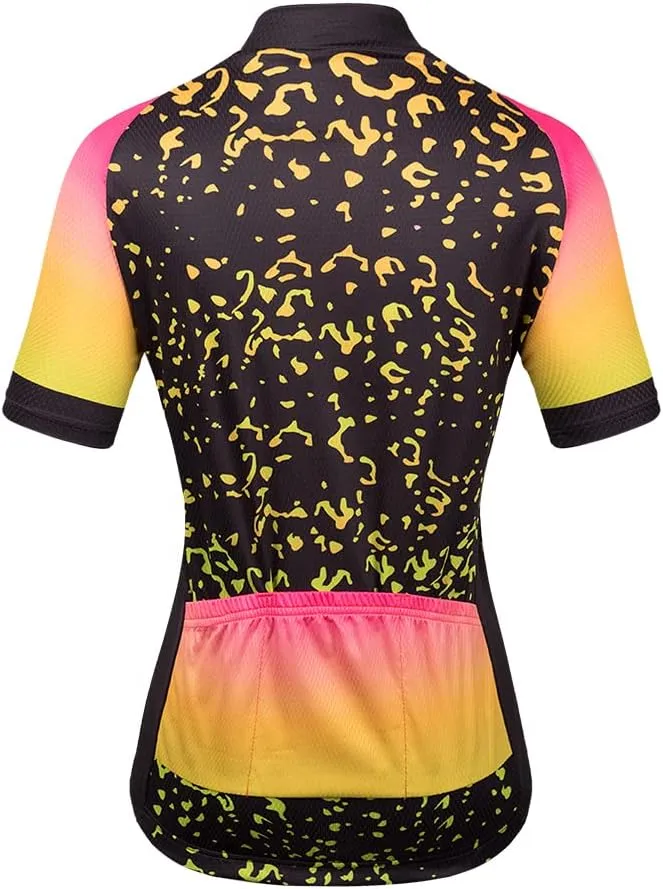 Women's Short Sleeve Cycling Jersey Jacket Cycling Shirt Quick Dry Breathable Mountain Clothing Bike Top
