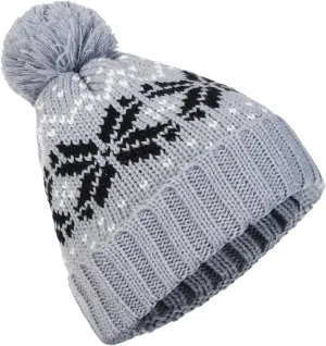 Womens Winter Beanie Hat, Warm Fleece Lined Knitted Soft Ski Cuff Cap with Pom Pom Christmas Fuzzy Hat