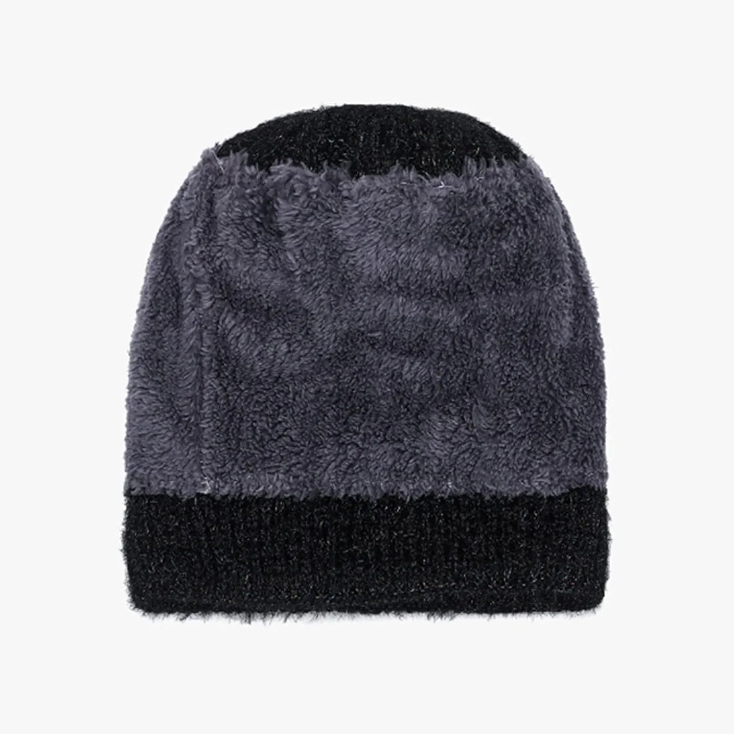 Women's Winter Soft Knit Beanie Hat with Faux Fur Pom Pom Warm Skull Cap Beanies for Women Cold Weather