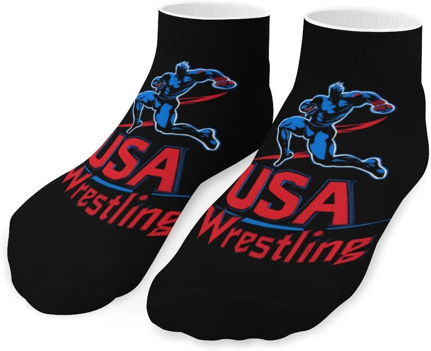 Wrestling Low Cut Ankle Socks Casual Liner Sock Pack Non Slip Invisible For Men Women