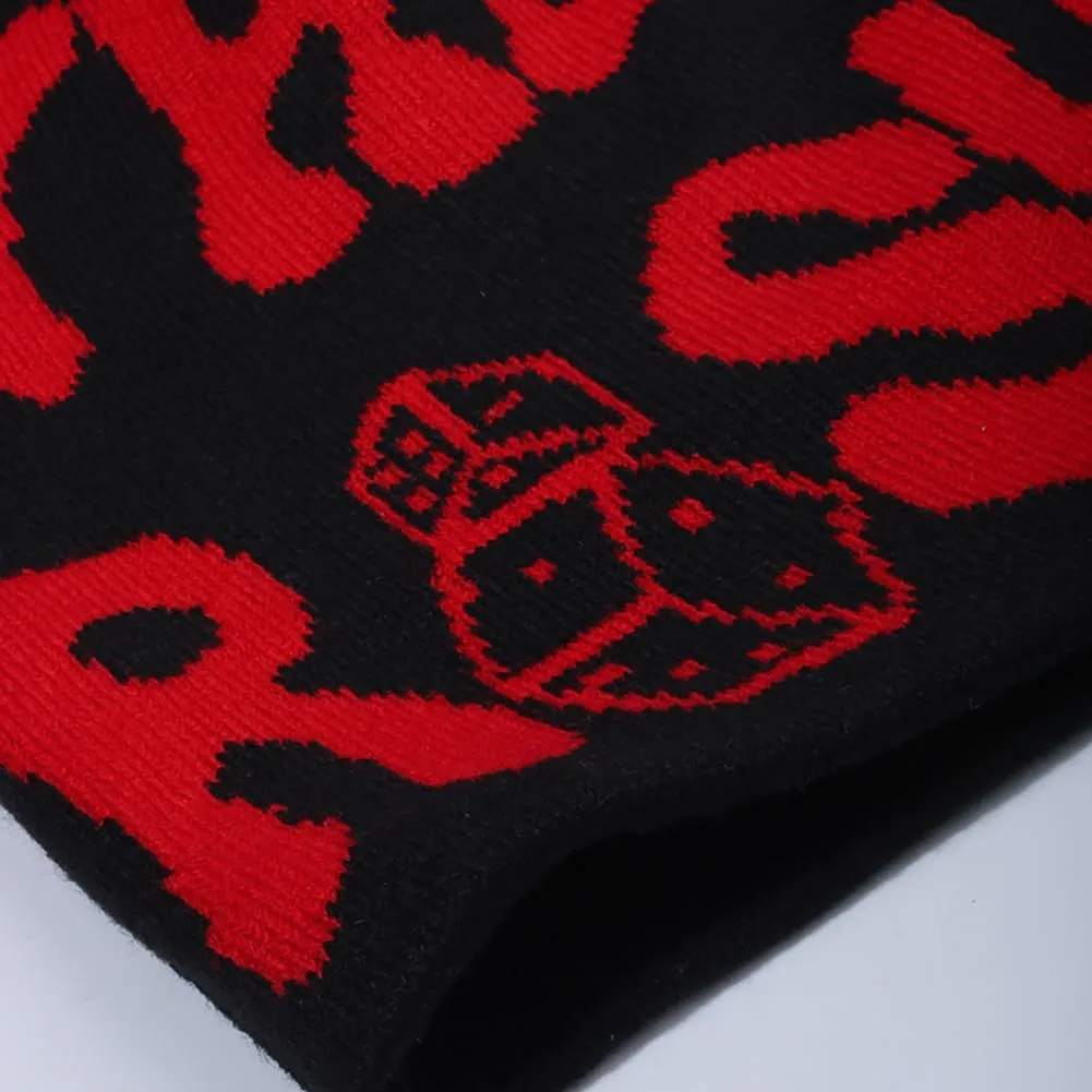 Y2K Beanies Letter Printing Knitted Hat Fashion Hip Hop Trend Beanie Winter Warm Woolen Hat for Women Man Pullover Hat