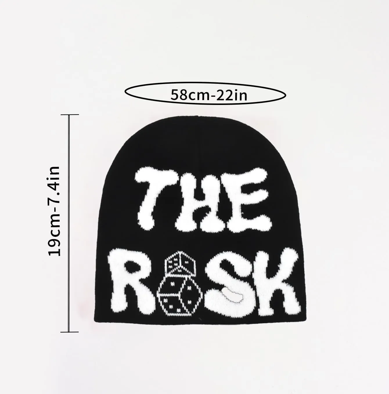 Y2K Beanies Letter Printing Knitted Hat Fashion Hip Hop Trend Beanie Winter Warm Woolen Hat for Women Man Pullover Hat