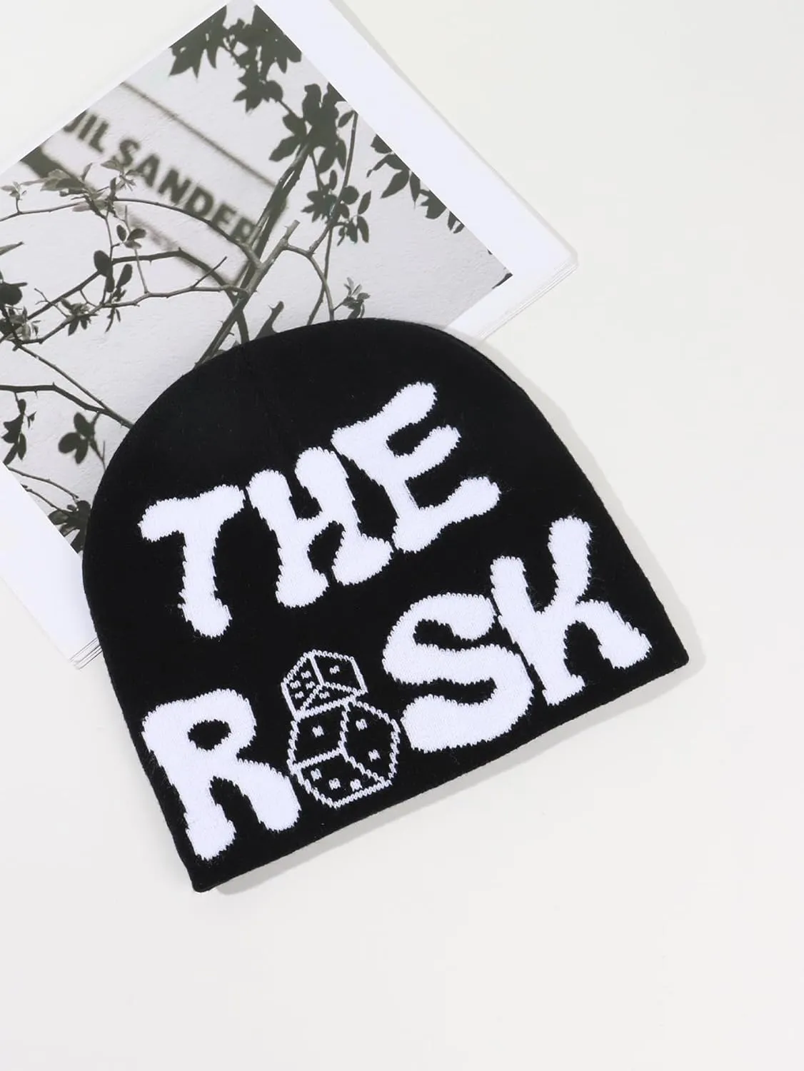 Y2K Beanies Letter Printing Knitted Hat Fashion Hip Hop Trend Beanie Winter Warm Woolen Hat for Women Man Pullover Hat