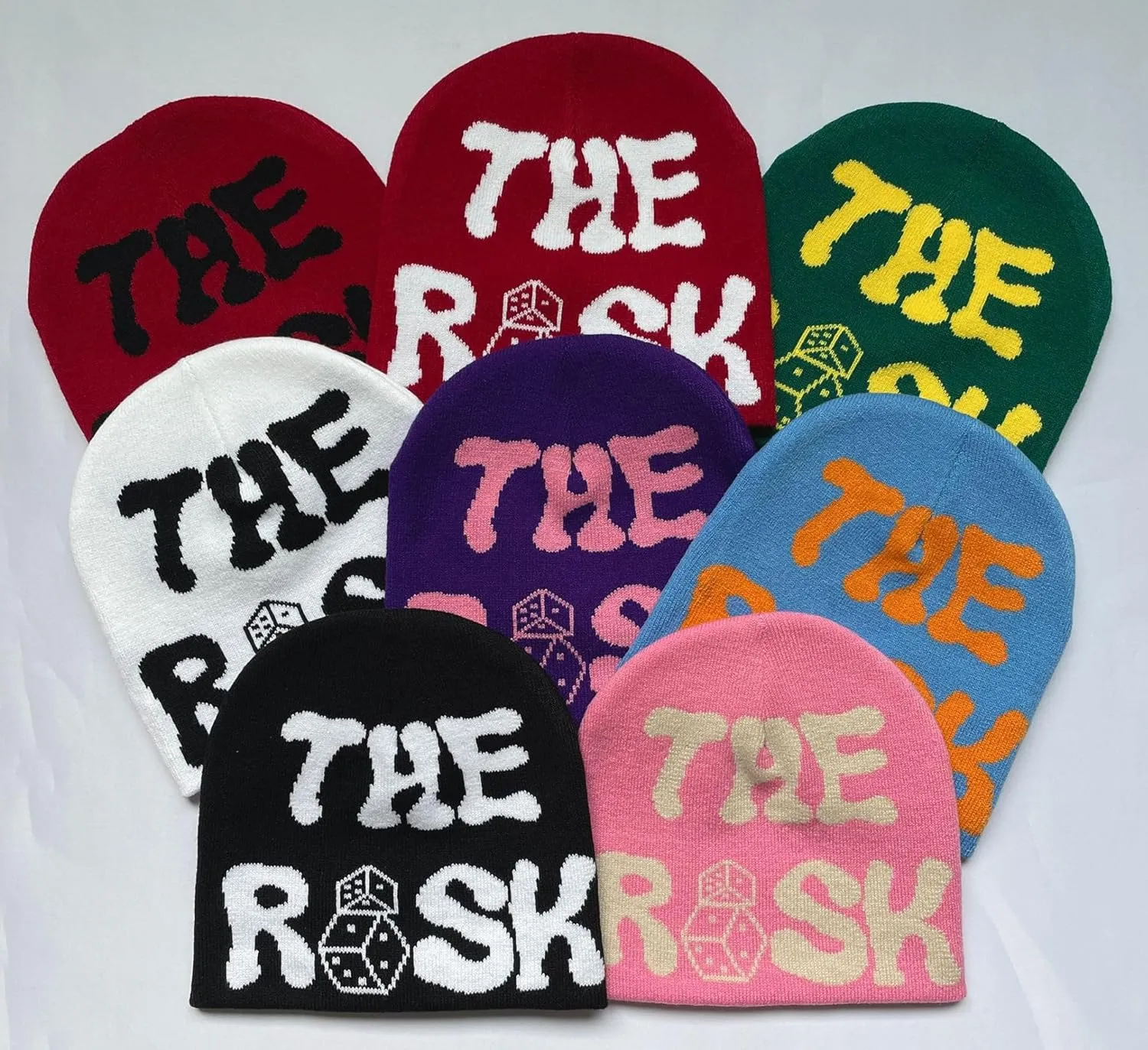 Y2K Beanies Letter Printing Knitted Hat Fashion Hip Hop Trend Beanie Winter Warm Woolen Hat for Women Man Pullover Hat