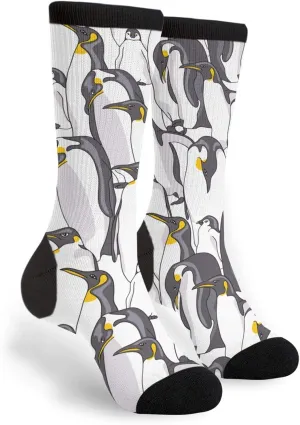 Yaateeh Emperor Penguin Crew Socks Mid Calf Dress Socks Casual Long Tube Socks For Men Women Boy Girl