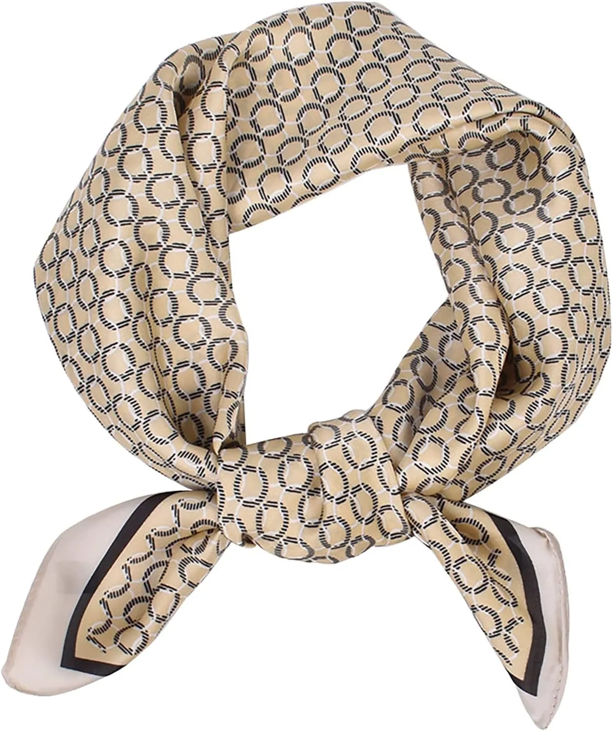 YOLAI Silk Neck Scarf Small Square Scarf For Women Men Silk Feeling Scarf Medium Square Satin Head Scarf For Women