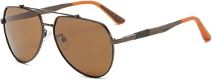 ZIUTNSAV-Polarized Retro Driving and Cycling Sunglasses Men and Women Outdoor Sunglasses (COLOR:A3589,ONE SIZE)