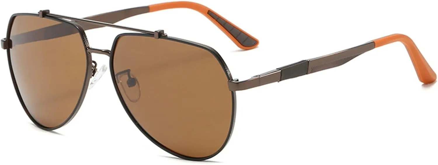 ZIUTNSAV-Polarized Retro Driving and Cycling Sunglasses Men and Women Outdoor Sunglasses (COLOR:A3589,ONE SIZE)